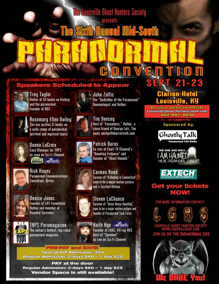 The Sixth Annual Paranormal Convention